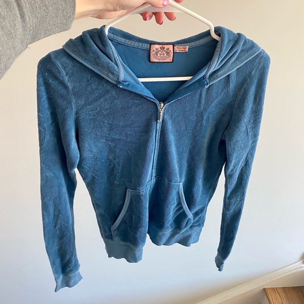 Juicy Couture Blue Terry Hoodie